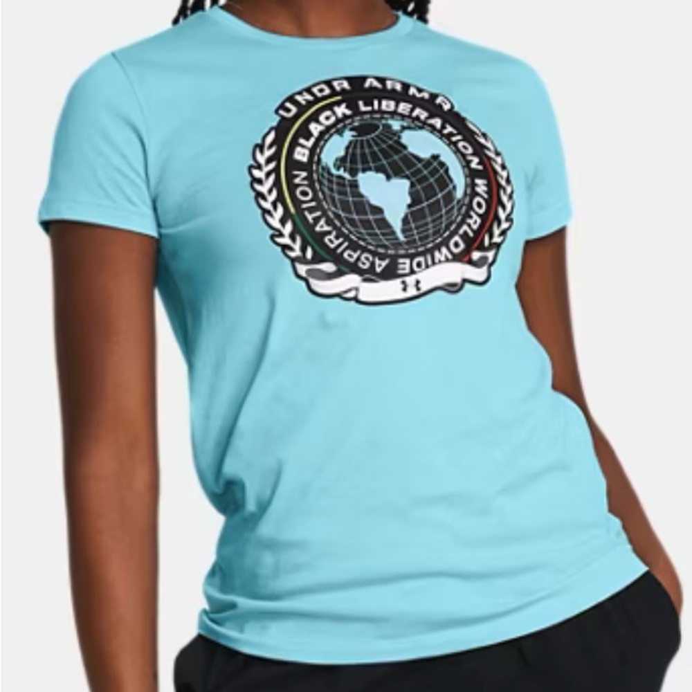 UNDER ARMOUR UA Black History Month Short Sleeve T-shirt, size XS, NWT